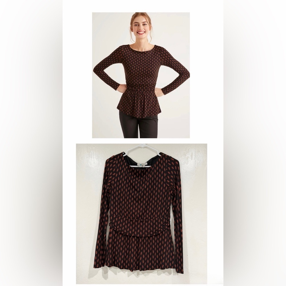 Boden Black and Red Lucille Women's Top size 8R